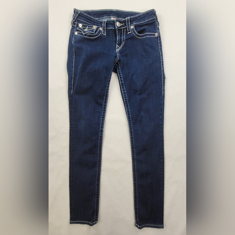 True Religion Women's Dark Blue Skinny Jeans